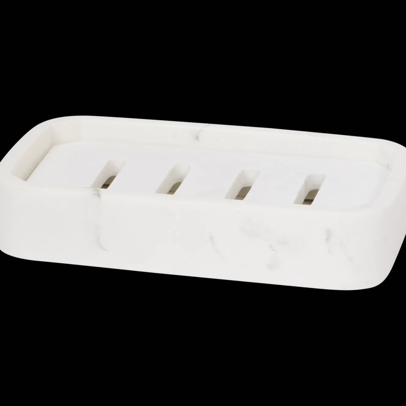 Zeepblokhouder met marmerprint